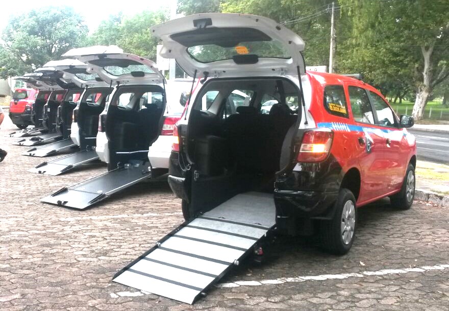 Frota de carros adaptados